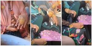 Heboh Emak-emak Pakai Cincin dan Gelang Emas Raksasa, Serasa Tameng Kapten Amerika