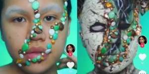 Transformasi Makeup Menggunakan Bebatuan, Bikin Warganet Merinding!