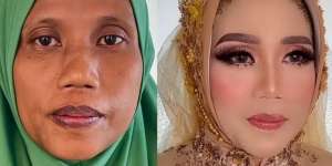 Skill Level Suhu, Transformasi Makeup Pengantin Bisa Bikin Suami Tercengang