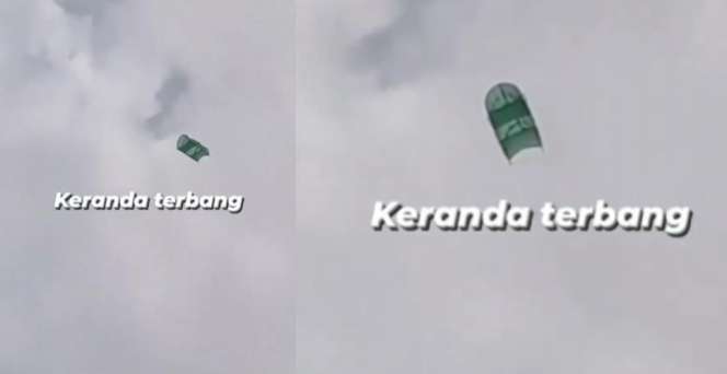 Heboh, Keranda Terbang di Langit Bekasi Barat, Cek Faktanya