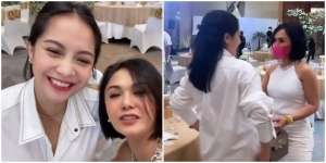 7 Potret Pertemuan Yuni Shara & Gigi, Pelukan Sampai Elus Perut Bumil