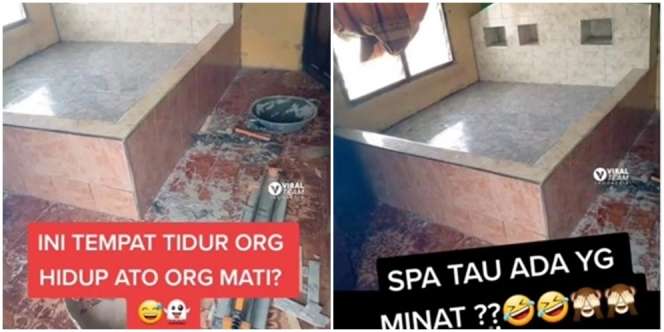 Viral Tempat Tidur Unik dari Keramik, Malah Mirip Kuburan?