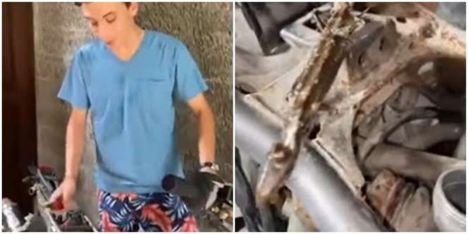 Pria Ini Baru Beli Motor Langsung Rusak, Saat Dicek Ternyata Ada Makhluk Ini