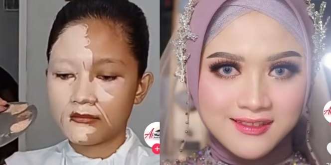 Makeup Terlihat Seperti Memakai Cat Tembok, Hasilnya Bikin Melongo!