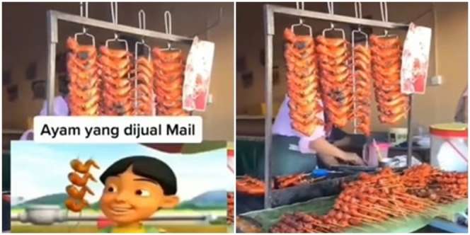 Viral Penjual Daging Ayam Bakar yang Dijual Mirip Mail ‘Upin-Ipin’, Ternyata Segini Harganya