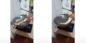 Sudah Dibedah, Ikan `Kabur` dari Penggorengan Saat Mau Dimasak