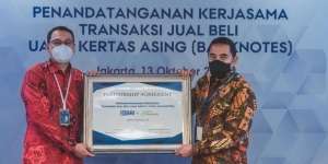 BRI-Muamalat Kerja Sama Jual Beli Uang Kertas Asing