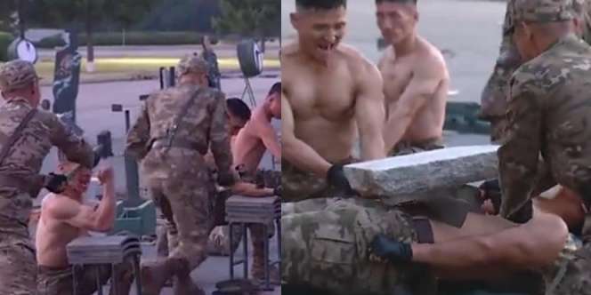 'Atraksi Debus' Tentara Korea Utara Bikin Kim Jong-un Merinding, Dipukul Pakai Palu dan Pecahkan Beton