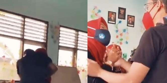 Guru Digaji Rp100 Ribu Per Bulan, Menangis di Pelukan Nadiem Makarim