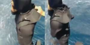 Keren! Video Prajurit Kopaska TNI AL Terjun ke Laut Lepas dari Helikopter