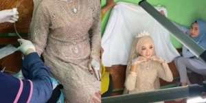 Akibat Kelelahan, Pengantin Harus Diinfus Saat Foto Pernikahan