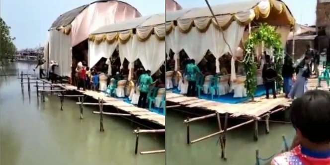 Viral Pernikahan di Atas Rawa, 'Tak Makan Tempat Tapi Bisa Makan Korban'