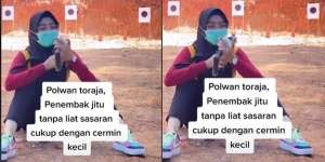 Keren, Video Polwan Tembak Sasaran Tepat Tanpa Lihat Langsung