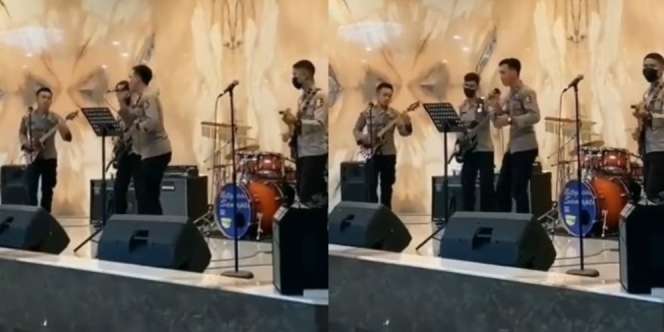 Viral Anggota Polisi Asyik Jadi Anak Band, Netizen: Keren Pak Pol!