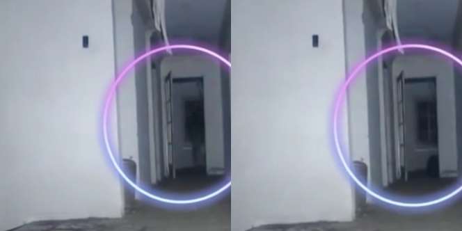 Bikin Merinding, Saat Sedang Live Muncul Sosok Gimbal Mengintip di Balik Pintu