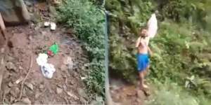 Viral Celana Dalam Warna-warni Berserakan di Gunung Sanggabuana, Karawang 