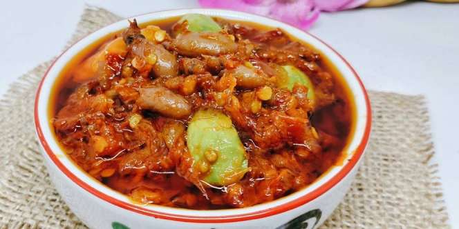 Sedapnya Cumi Asin Sambal Merah Bikin Nafsu Makan