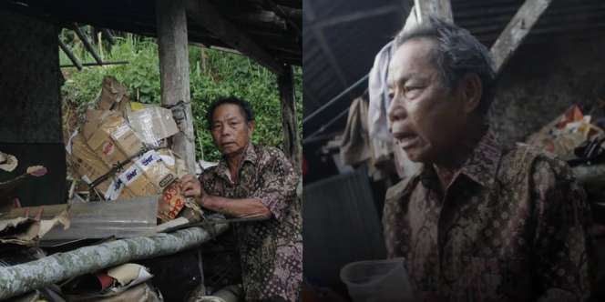 Nasib Pilu Kakek Wardin: Ditinggal Pergi Istri Tanpa Kabar, Hidup Sebatang Kara di Gubuk Reyot