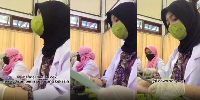 Lagi Periksa Tensi Sebelum Vaksinasi Covid, Perawat Cantik Kaget si Pasien Ternyata Mantan Cowoknya