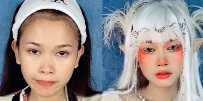 Tidak Pede dengan Penampilannya, Transformasi Makeup Ini Justru Tuai Pujian Warganet