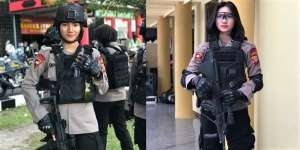7 Potret Polwan Cantik Dian Asih yang Viral, Paras dan Body Bak Model Terkenal!