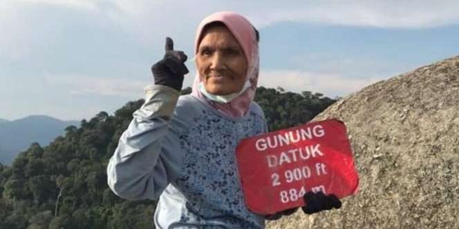 Viral Nenek 74 Tahun Berhasil Mendaki Gunung Hanya 2 jam