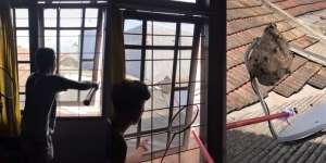Viral Aksi Pemuda Singkirkan Sarang Tawon Raksasa di Rumahnya, Merinding Ngeri-Ngeri Sedap!