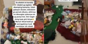 Nunggak Bayar 2 Bulan, Penghuni Kos Kabur Tinggalkan Kamar dalam Kondisi Mengerikan bak Neraka!
