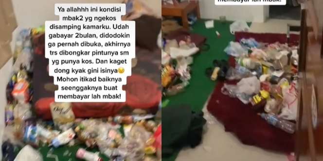 Nunggak Bayar 2 Bulan, Penghuni Kos Kabur Tinggalkan Kamar dalam Kondisi Mengerikan bak Neraka!
