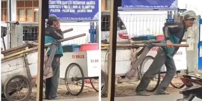 Berhenti Mengeluh! Lihatlah Ayah Ini Berdoa Sebelum Pergi Mencari Barang Bekas