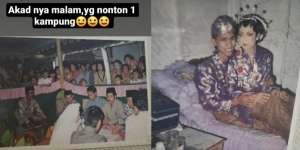 Viral Foto Pernikahan Jadul Ditonton Satu Kampung, Maharnya Bikin Syok!