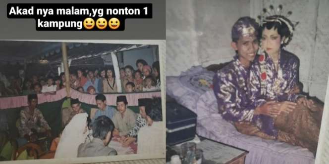 Viral Foto Pernikahan Jadul Ditonton Satu Kampung, Maharnya Bikin Syok!