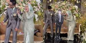 Pengantin Wanita Heboh Dapat Kado Kejutan di Pelaminan, Suami Sampai Diminta Minggir!