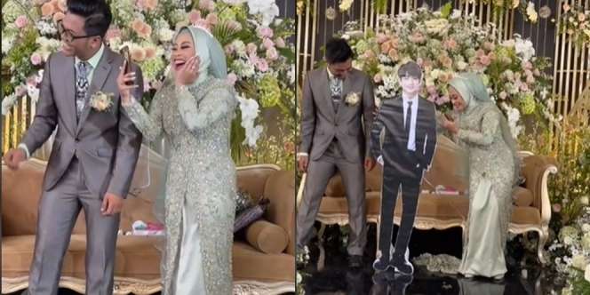 Pengantin Wanita Heboh Dapat Kado Kejutan di Pelaminan, Suami Sampai Diminta Minggir!