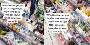 Barang di Etalase Minimarket Super Berantakan, Pas Lihat CCTV Ternyata Sosok Ini Pelakunya!