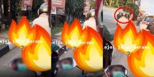 Mau Ngakak Takut Dosa, Bentuk Helm Driver Ini Bikin Netizen Terkesima: 'Ojol Jalur Neraka'
