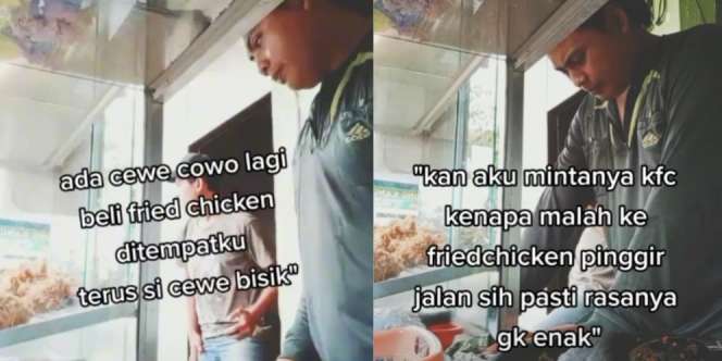 Sejoli Bisik-bisik Pas Lagi Beli Fried Chicken, Penjual Tak Sengaja Dengar: Seketika Hatiku Runtuh
