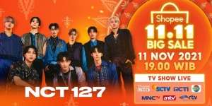 Banjir Bintang Top, NCT 127 Siap Gebrak Panggung Shopee 11.11 Big Sale TV Show