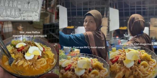 Viral, Jual Mi Rebus dengan Porsi Banyak dan Lengkap Cuma Rp6 Ribu, Alasan Ibu Ini Bikin Haru