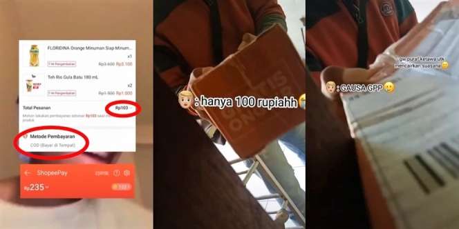 Viral Wanita Belanja di Online Shop Hanya Rp100 Perak, Sikap Kurirnya Jadi Sorotan