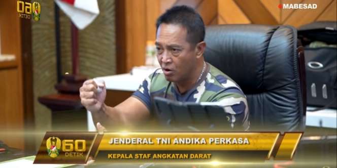 Video Jenderal Andika Gebrak Meja dan Kepal Tangan Desak Usut Kasus Inkopad