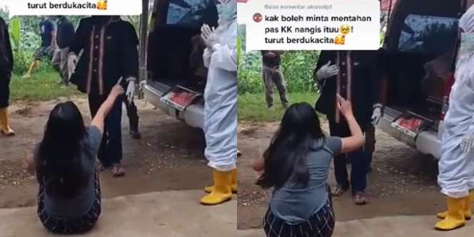 Lagi Positif Covid-19, Wanita Ini Menangis Histeris Tak Bisa Lihat Ibunya yang Meninggal