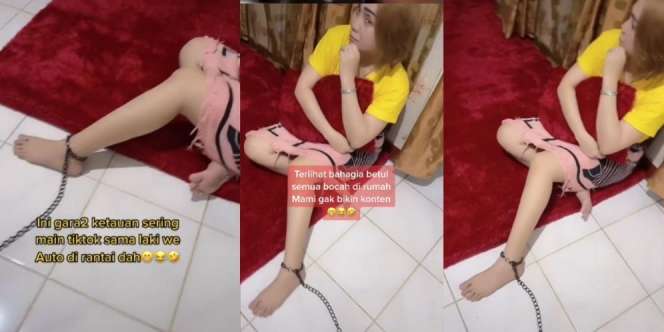 Heboh Istri Ngaku Dirantai Suami Lantaran Keranjingan TikTok, Asli atau Demi Konten?