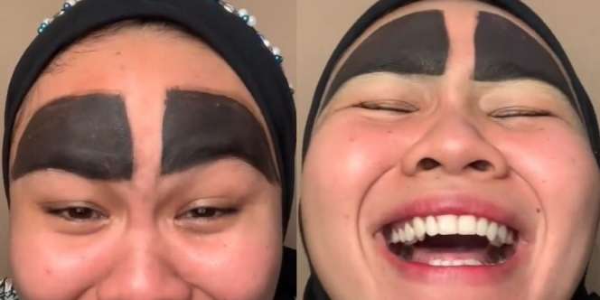 Bikin Alis Super Tebal, Penampilan TikTokers Bikin Warganet Bengek