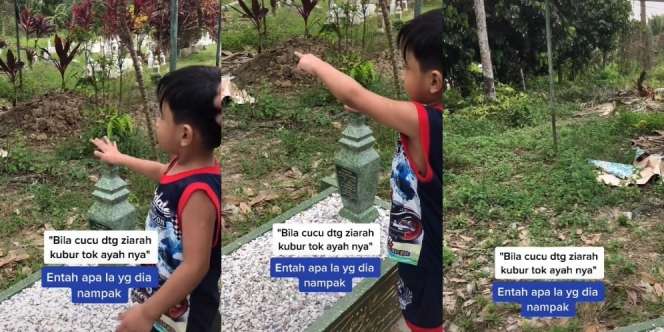Diajak Ibu Ziarah ke Makam Orang Tua, Jari Bocah 3 Tahun Tiba-Tiba Menunjuk Pohon dan Sapa `Hai Kakek`