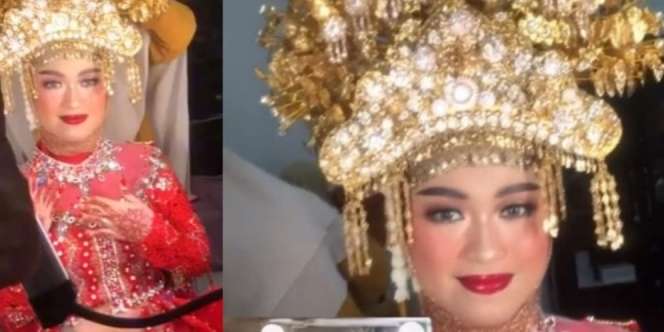 Riasan Pengantin Ini Disebut Mirip Dinda Hauw, Begini Reaksi Warganet