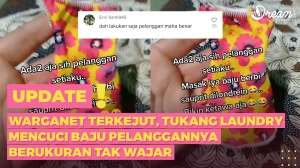 Warganet Terkejut! Tukang Laundry Mencuci Baju Pelanggan Berukuran Tak Wajar