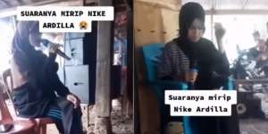 Viral Gadis Berhijab Punya Suara Mirip Nike Ardilla, Plek Ketiplek 99%!