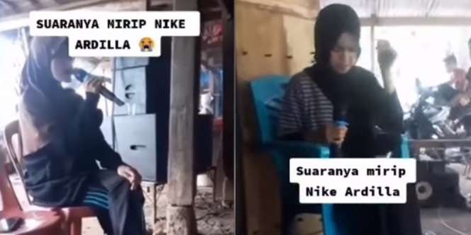 Viral Gadis Berhijab Punya Suara Mirip Nike Ardilla, Plek Ketiplek 99%!