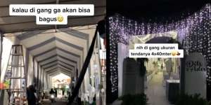 Viral Pernikahan di Gang Sempit Bak di Gedung Mewah, Isi Dalamnya Bikin Tercengang!